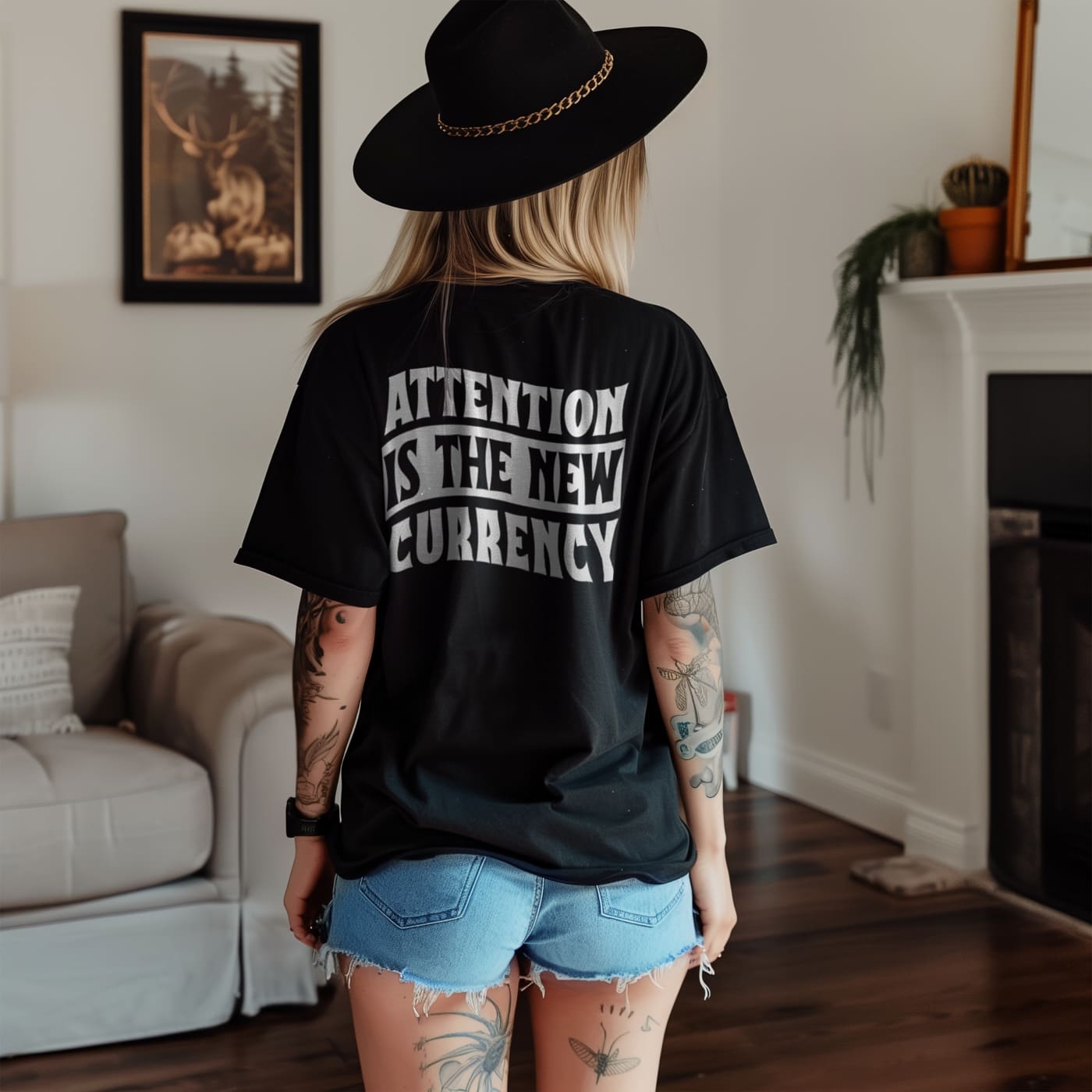 Attention is the New Currency T-shirt - Death & Friends