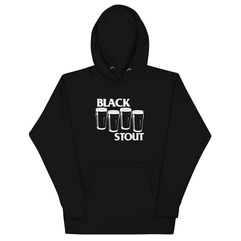 Black Stout Hoodie - Bartending Sweatshirt - Punk Clothing