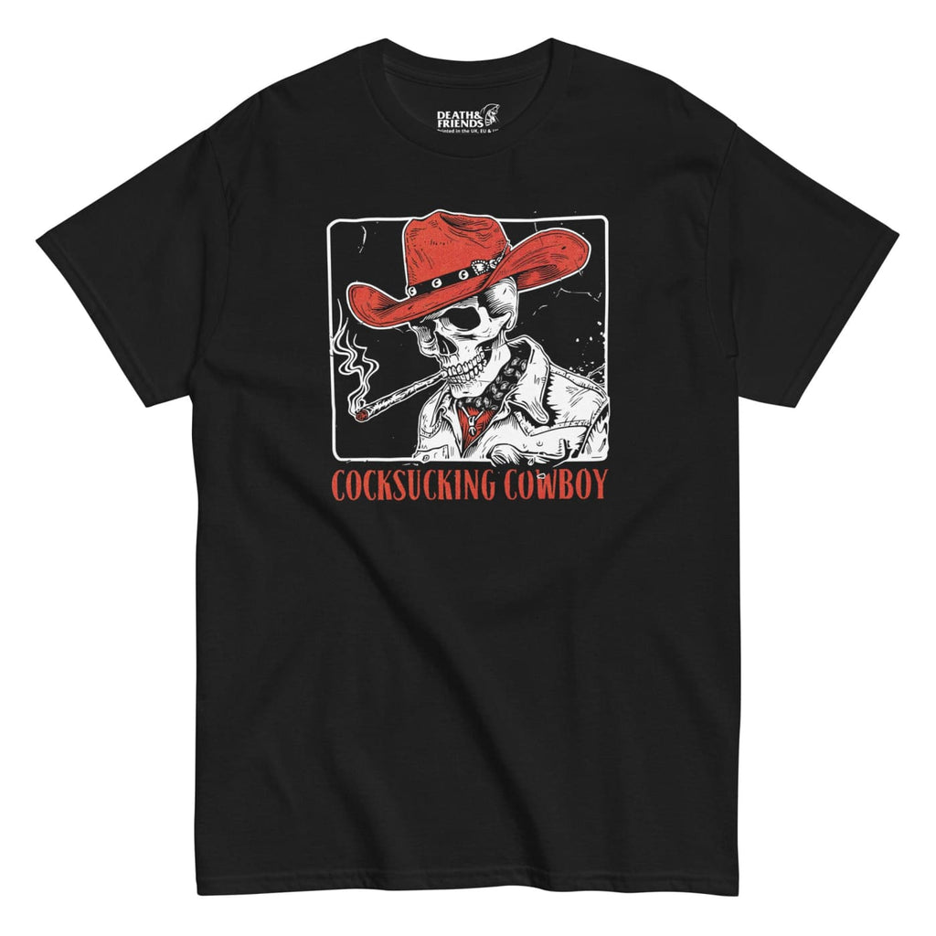 Cocksucking Cowboy T-shirt - Death and Friends - Gay Cowboy