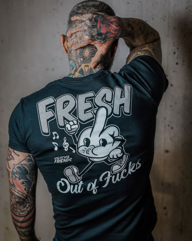 Fresh Out of Fucks Shirt – Death & Friends - Fresh Outta