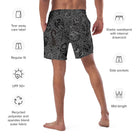 ’Gothic’ Old School Tattoo Eco Swim Trunks - Death &