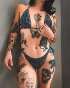 ’Gothic’ Old School Tattoo Recycled String Bikini