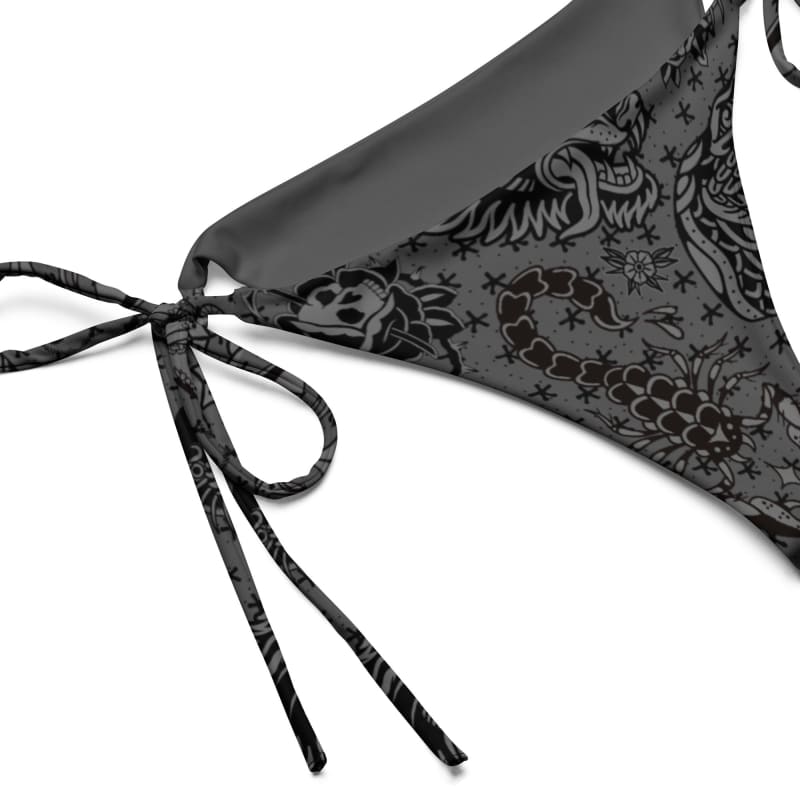 ’Gothic’ Old School Tattoo Recycled String Bikini