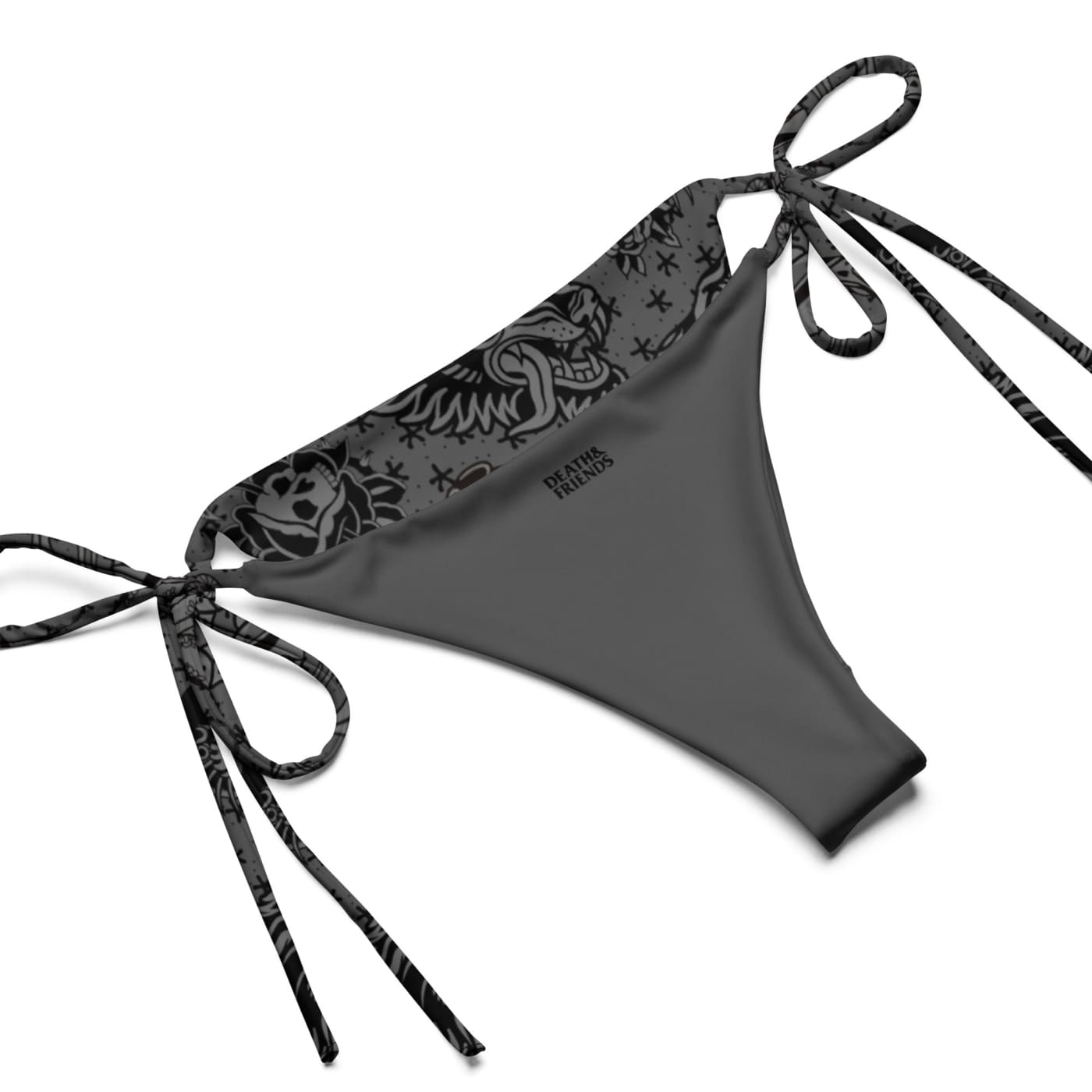 ’Gothic’ Old School Tattoo Recycled String Bikini