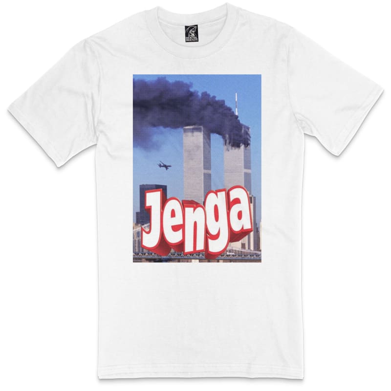 Jenga Twin-Towers T-shirt - White / S