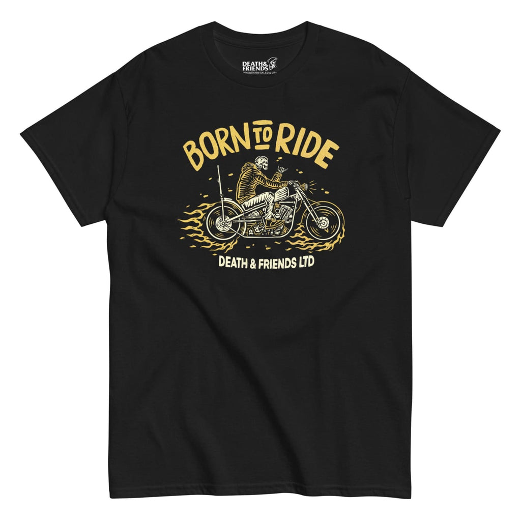 Born to Ride shirt - Death and Friends - Skull Biker T-shirt