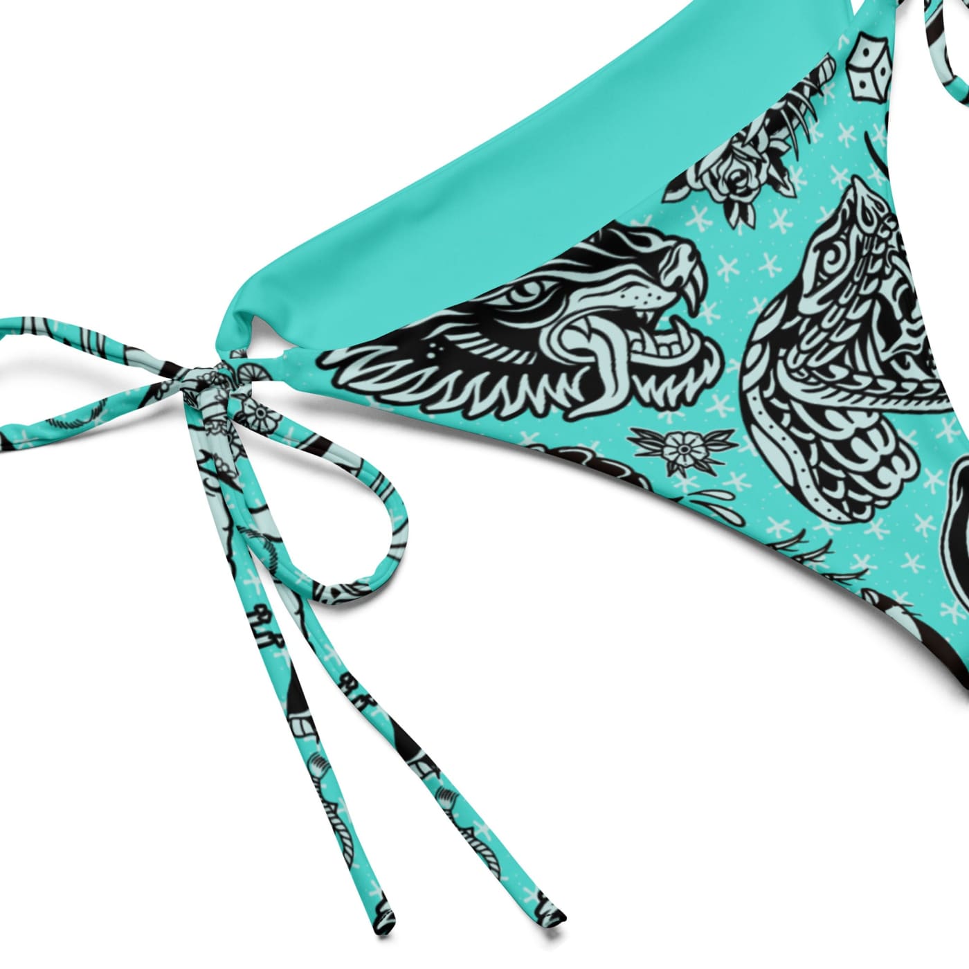 ’Nautical’ Old School Tattoo Eco-Friendly String Bikini