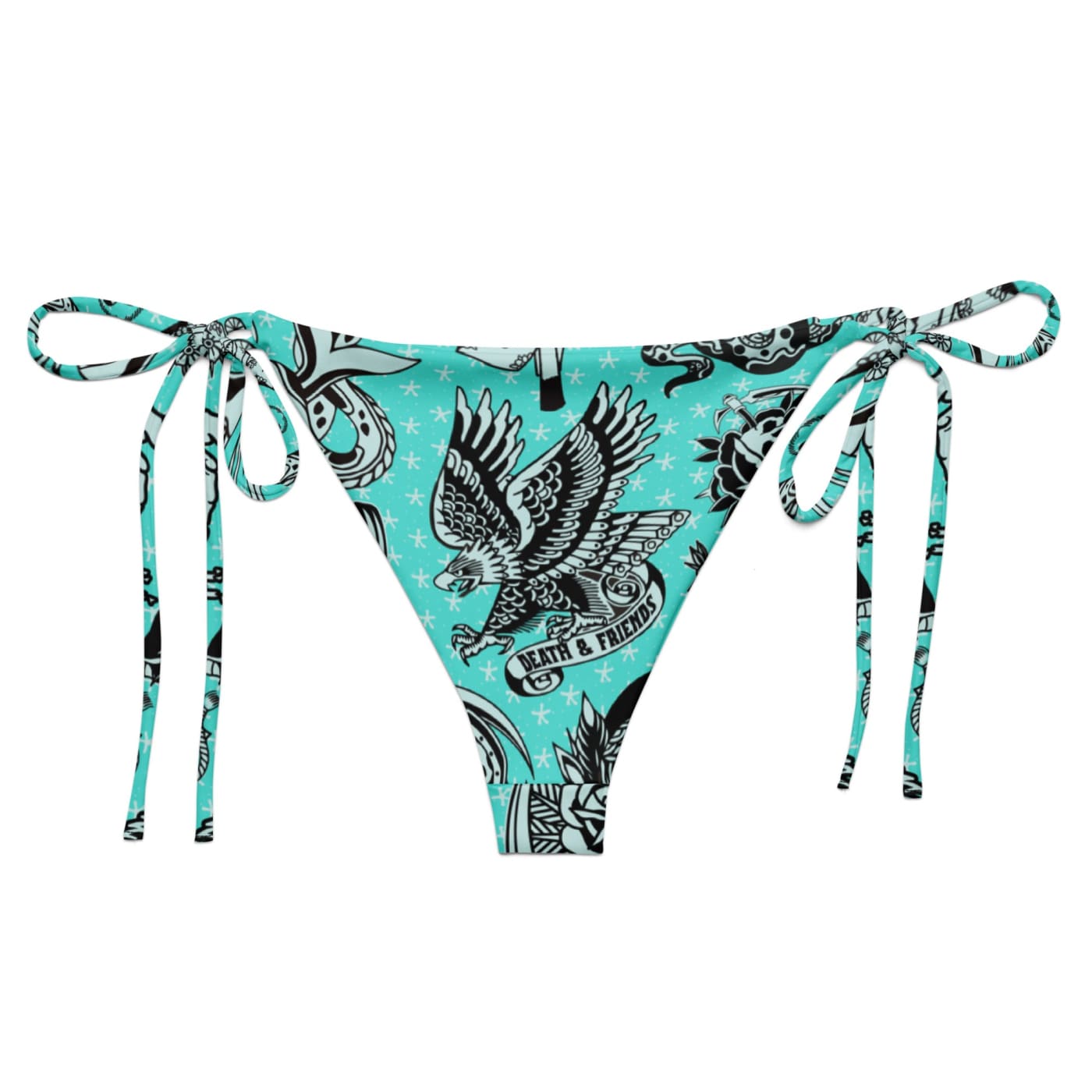 ’Nautical’ Old School Tattoo Eco-Friendly String Bikini