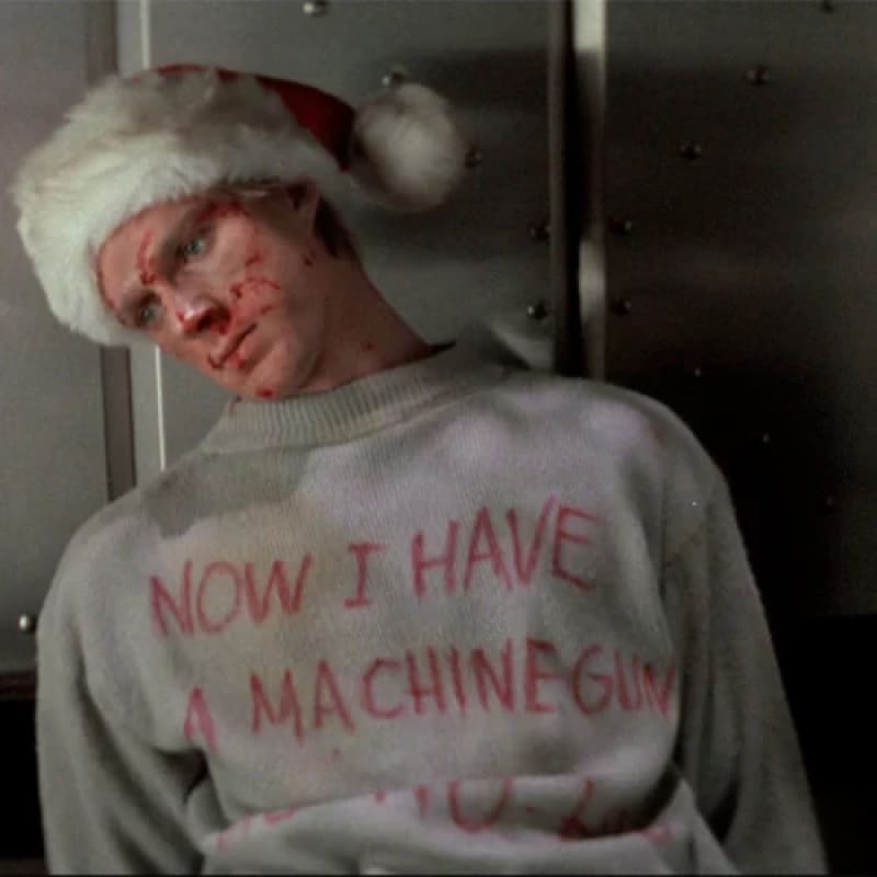 Now I Have A Machine Gun Ho Ho Ho Sweatshirt - Funny Ugly