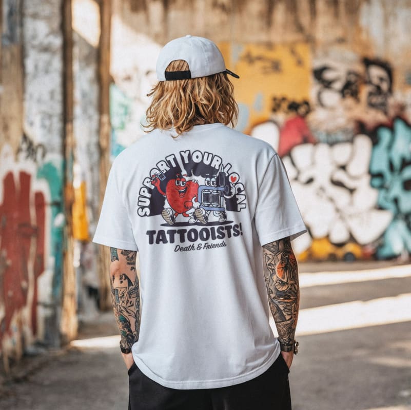 Support your Local Tattooists T-shirt - Tattoo Shop