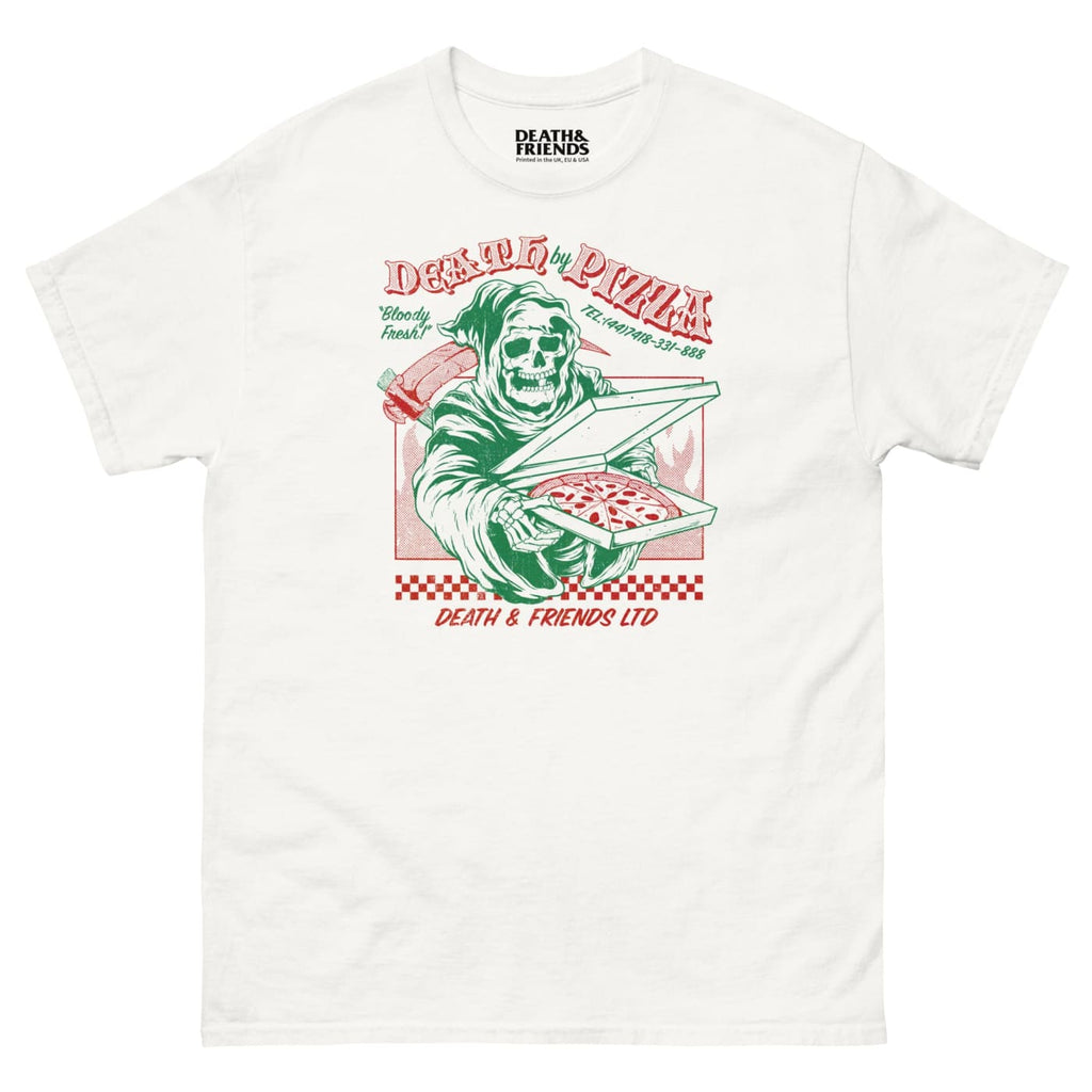 Death by Pizza t - shirt - and Friends of Shirt White / M