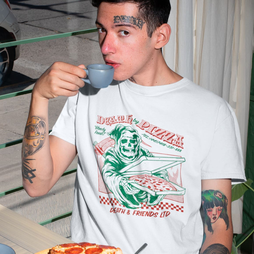 Death by Pizza t - shirt - and Friends of Shirt