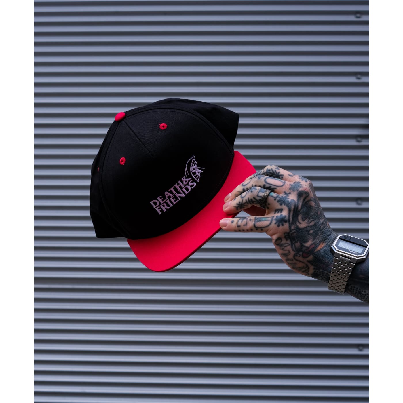 Death & Friends 5 - panel Contrast Snapback Hat - Death