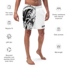 Death & Friends Swim Trunks - Punk Workout Clothes / Goth