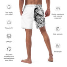 Death & Friends Swim Trunks - Punk Workout Clothes / Goth