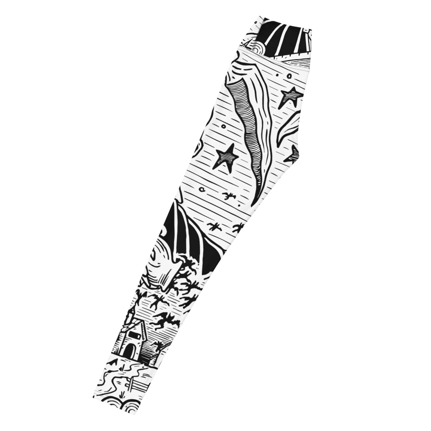 Death & Friends Yoga Leggings - Goth Athletic Wear and Punk