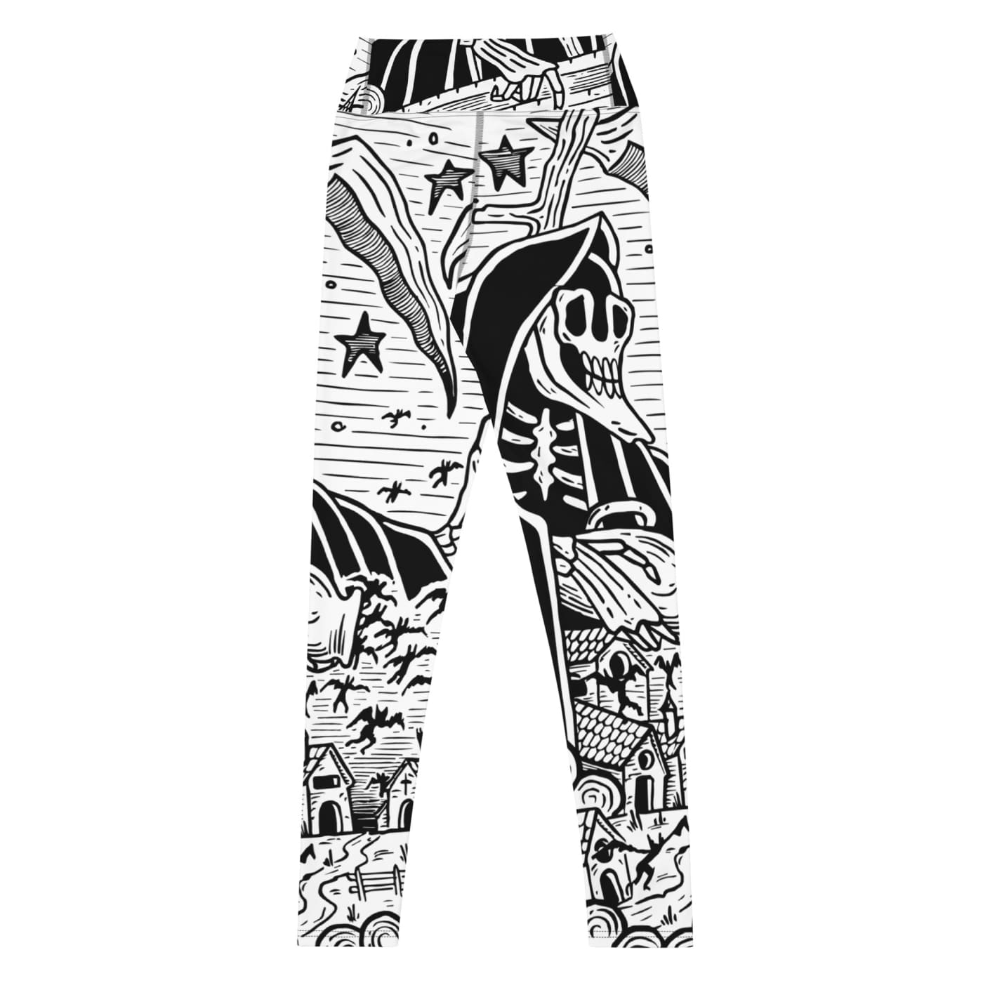 Death & Friends Yoga Leggings - Goth Athletic Wear and Punk