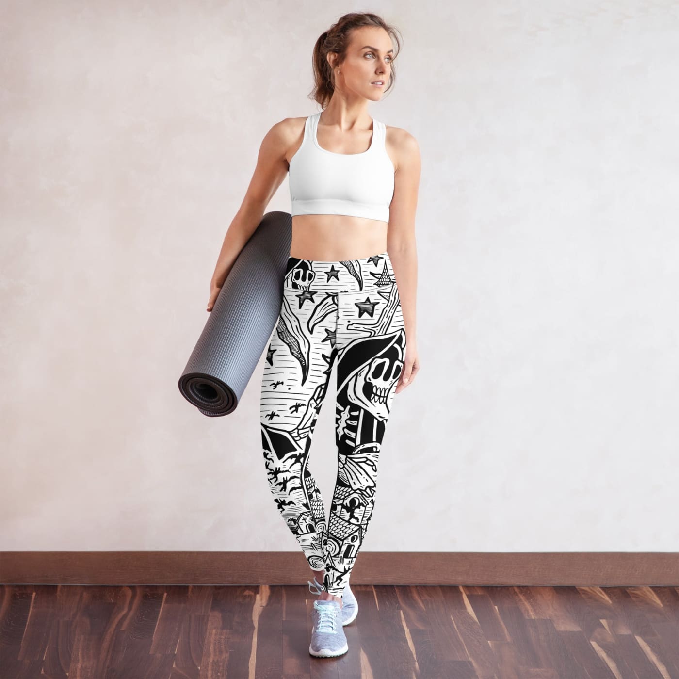 Death & Friends Yoga Leggings - Goth Athletic Wear and Punk