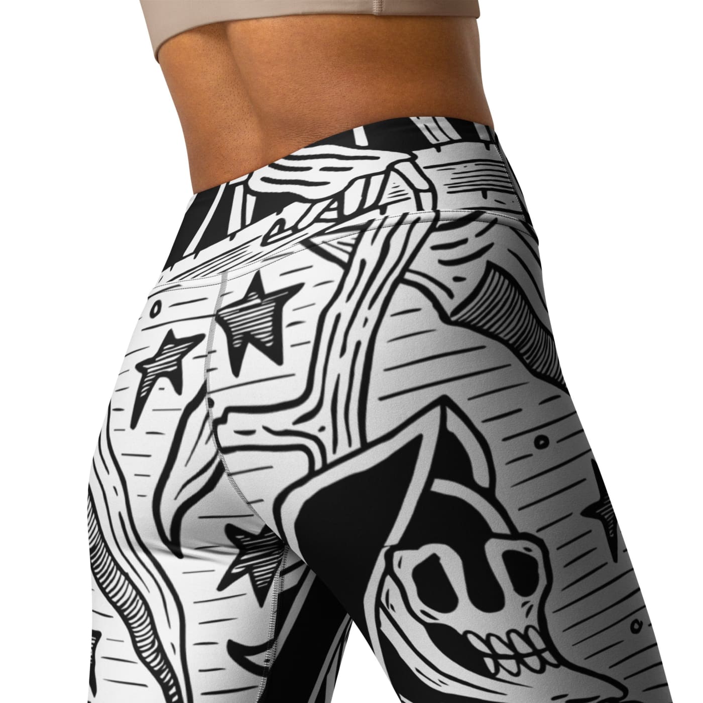 Death & Friends Yoga Leggings - Goth Athletic Wear and Punk