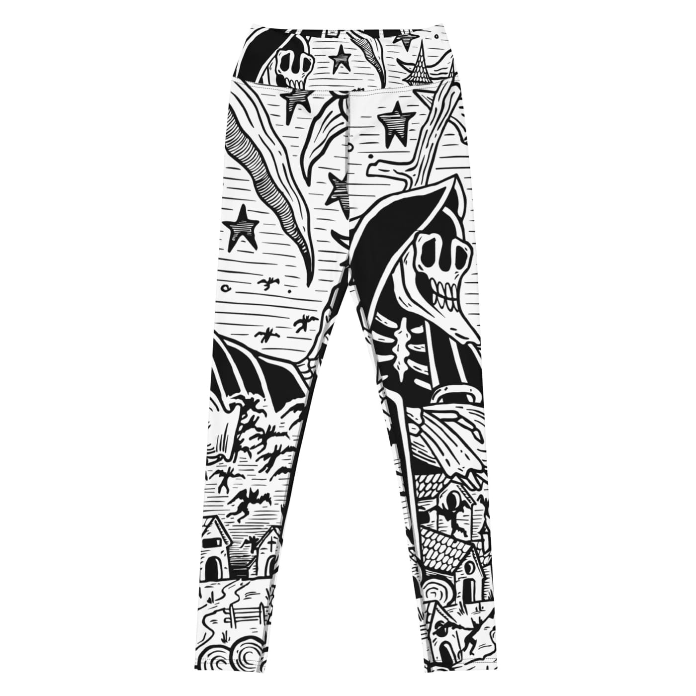 Death & Friends Yoga Leggings - Goth Athletic Wear and Punk