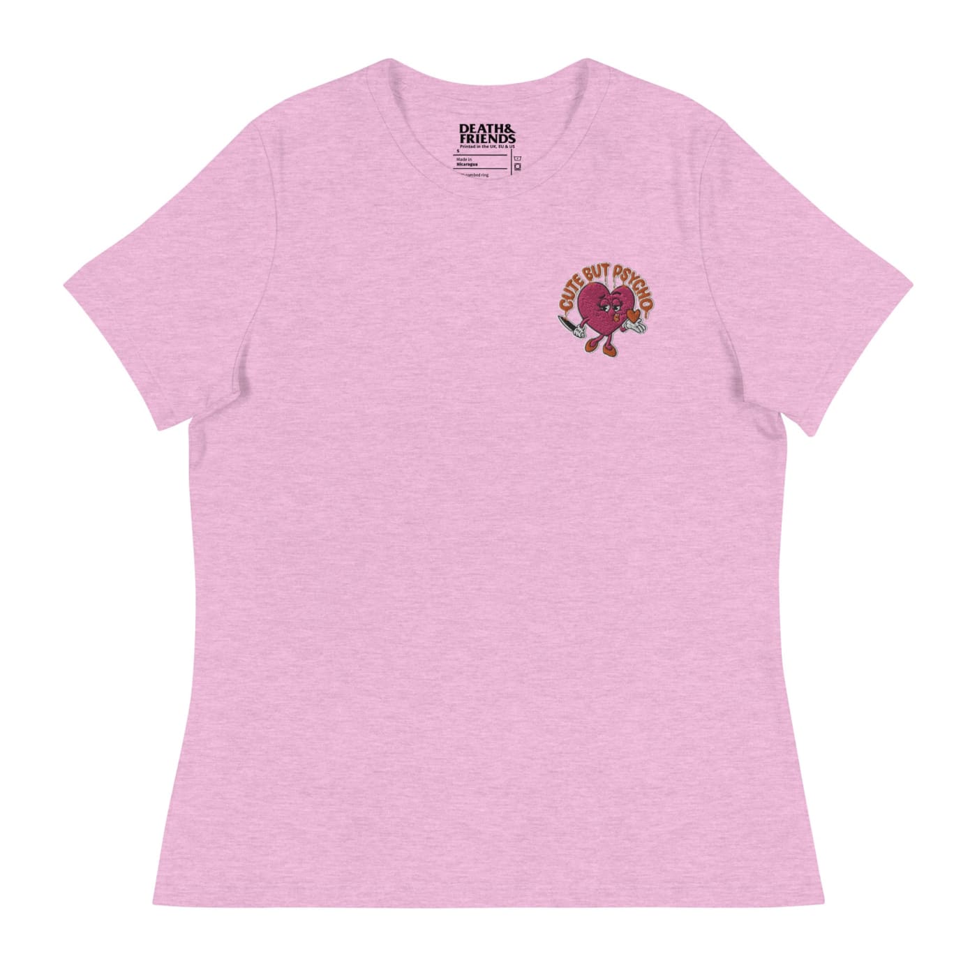 Embroidered Women’s Cute But Psycho Cropped T-shirt