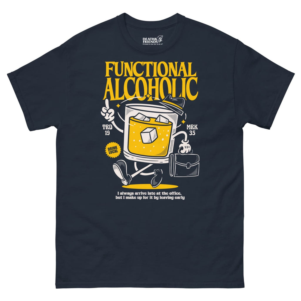 Functional Alcoholic t - shirt - Death and Friends