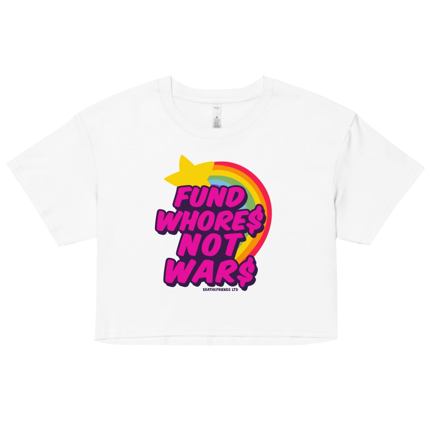 Fund Whores Not Wars Shirt Anti - War Crop Tee - Death