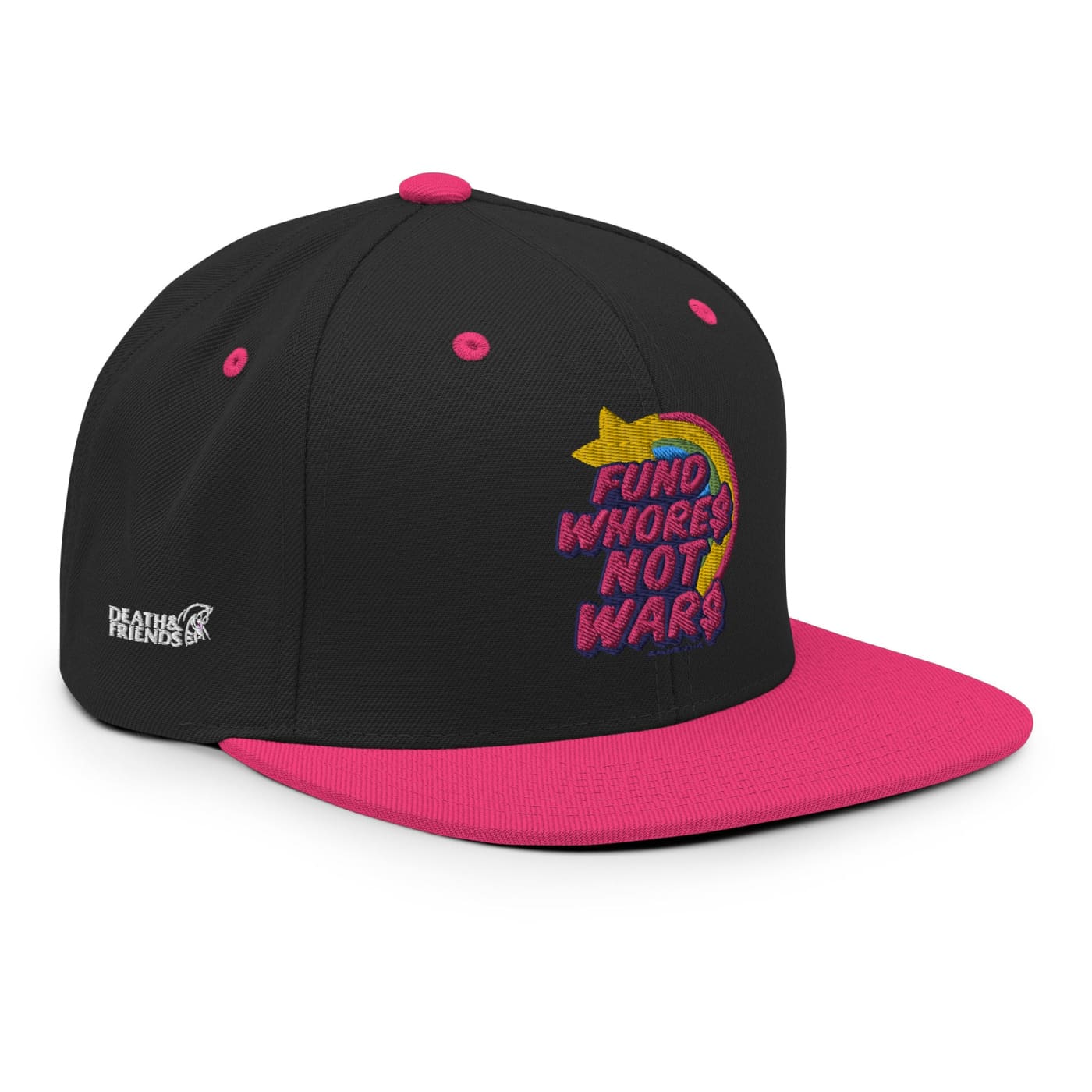 Fund Whores Not Wars Snapback Hat - Anti War Clothing