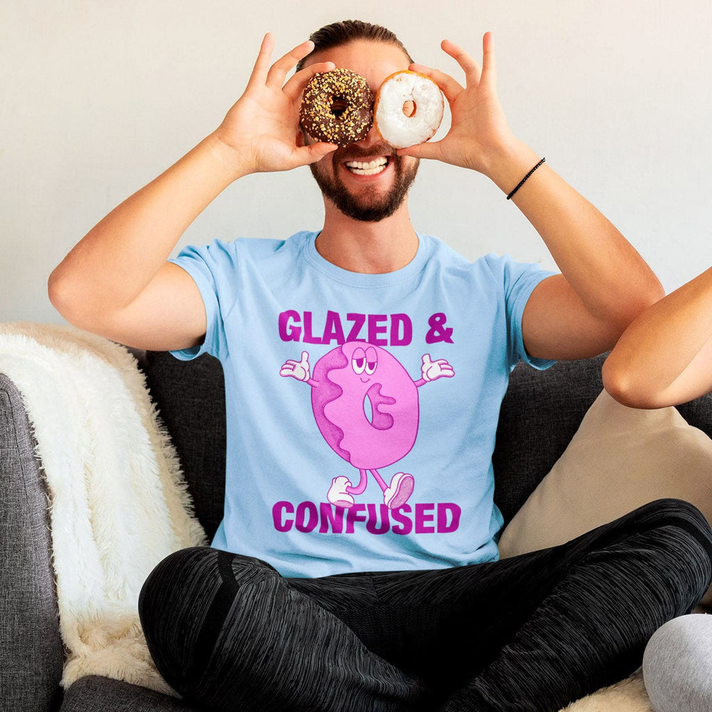 Glazed and Confused t - shirt - Death Friends Funny Donut