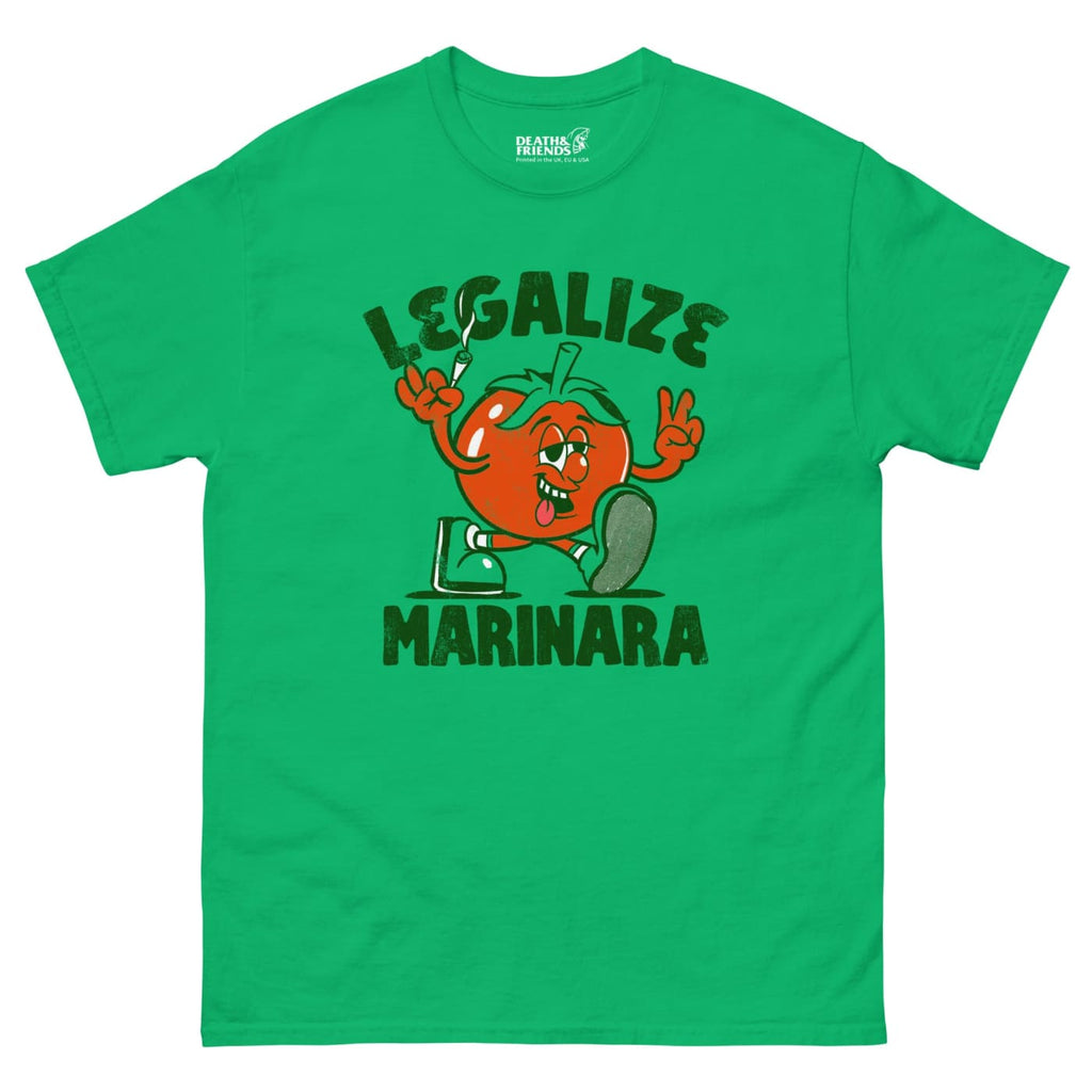 Legalize Marinara Shirt - Death and Friends - Kelly Green -
