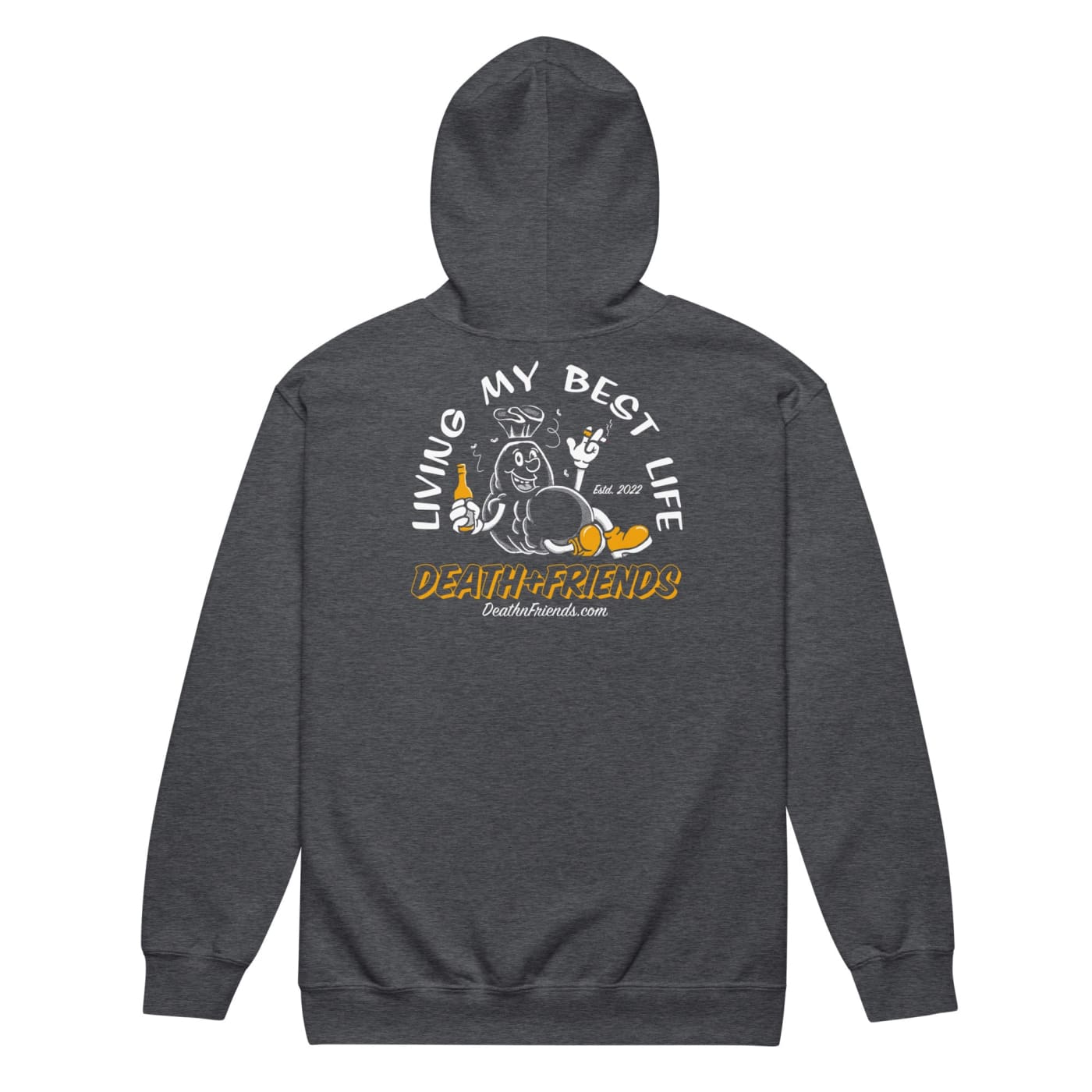 Living My Best Life College Hooded Sweatshirt - Death