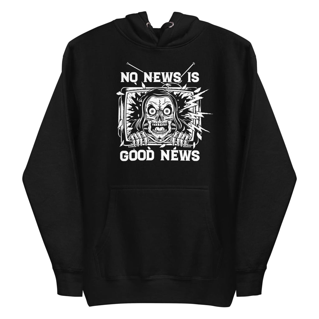 No News is Good News Hooded Sweatshirt - Death and Friends -