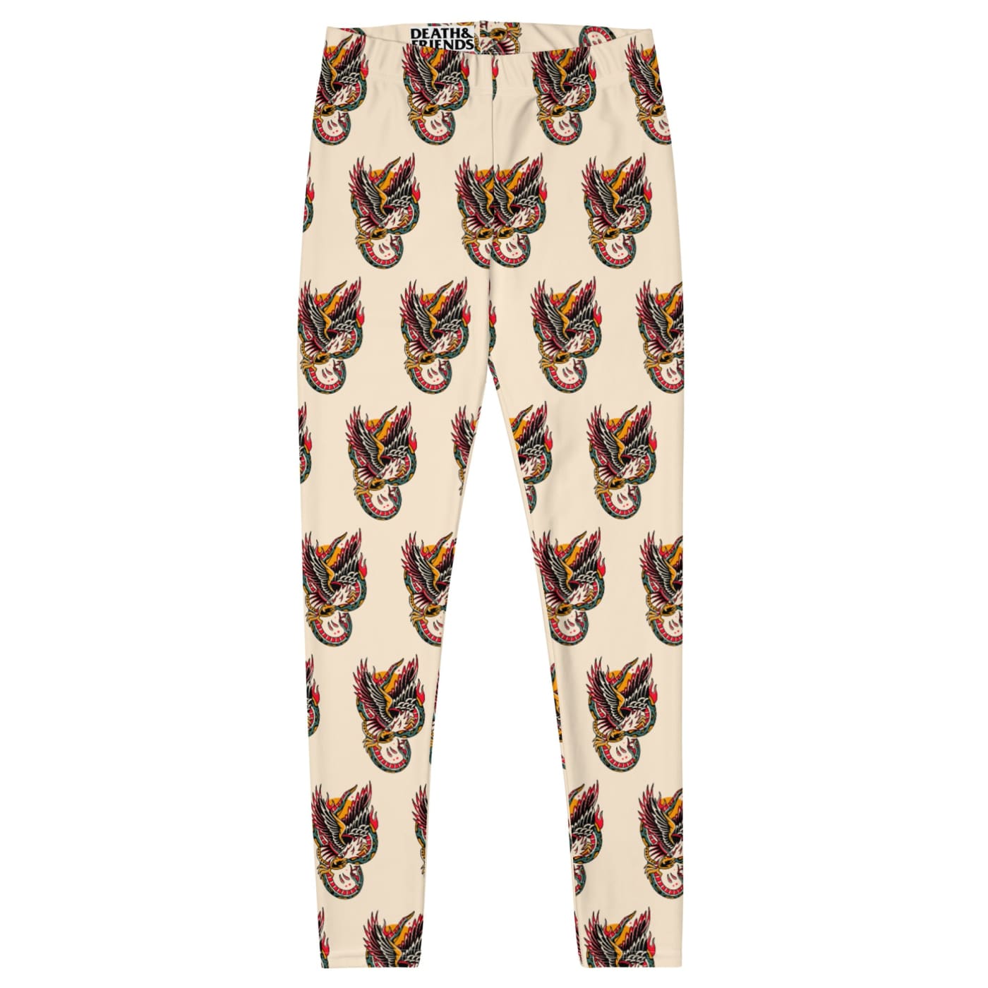 Tattoo American Eagle Yoga Leggings - Death and Friends