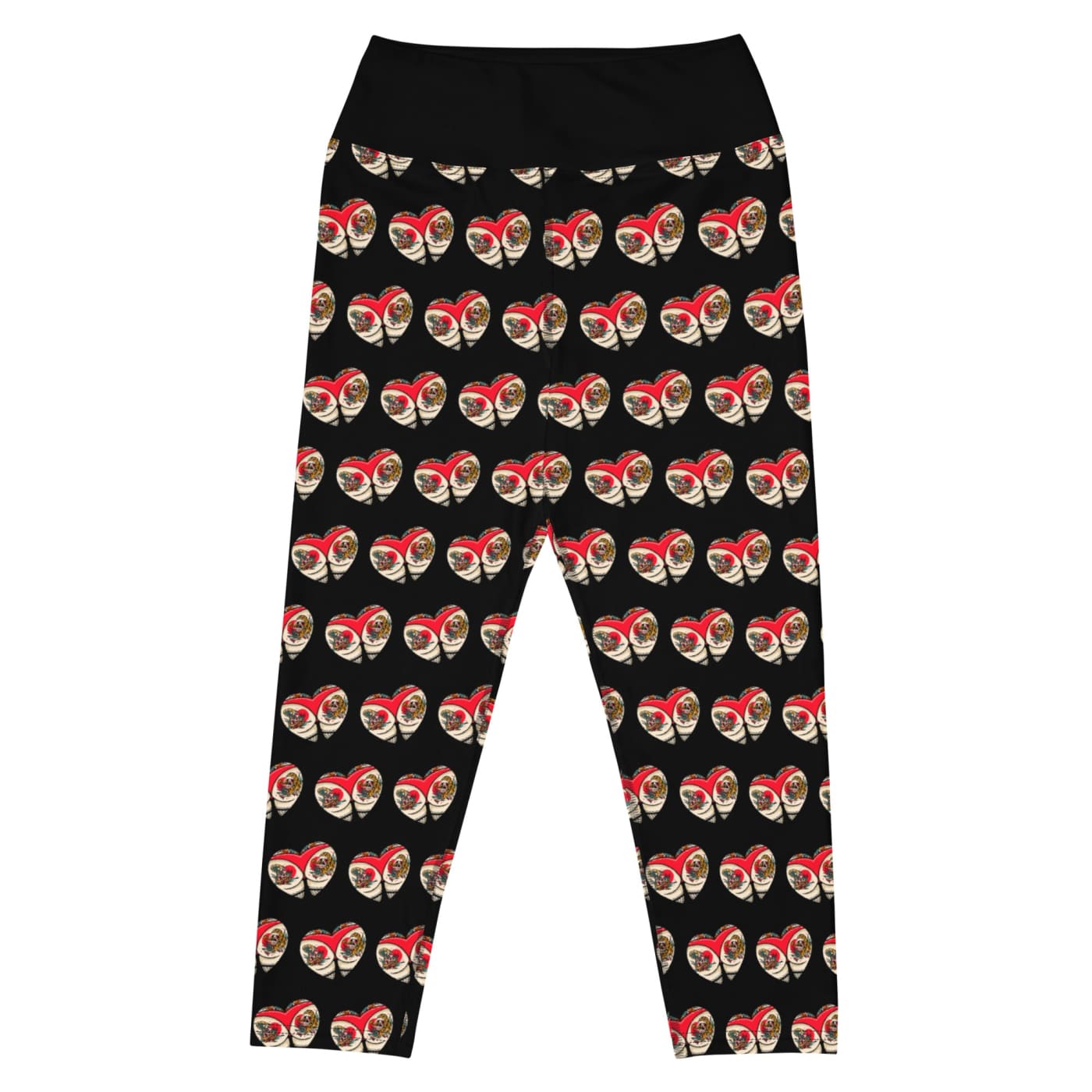 Tattoo Heart Yoga Capri Leggings - Death and Friends