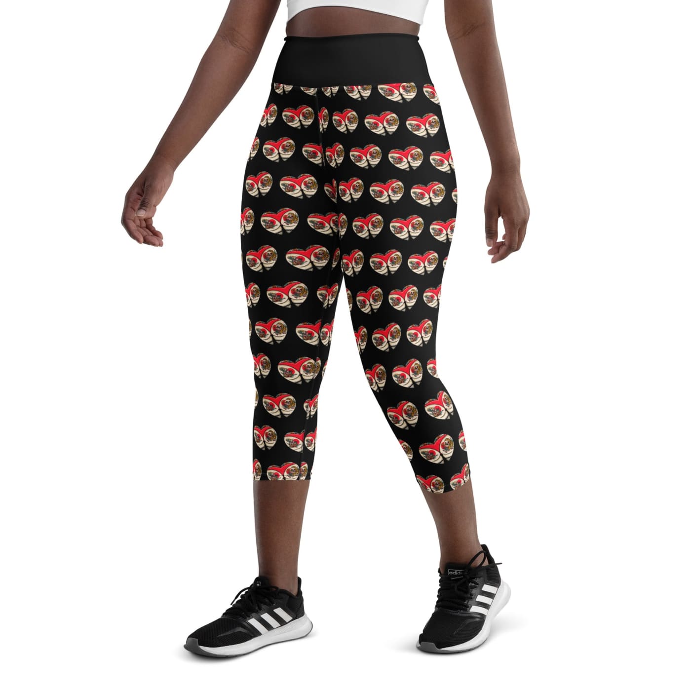 Tattoo Heart Yoga Capri Leggings - Death and Friends