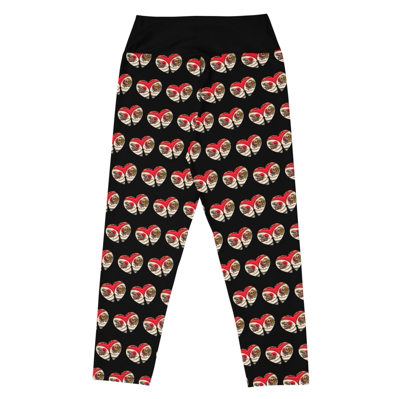 Tattoo Heart Yoga Capri Leggings - Death and Friends