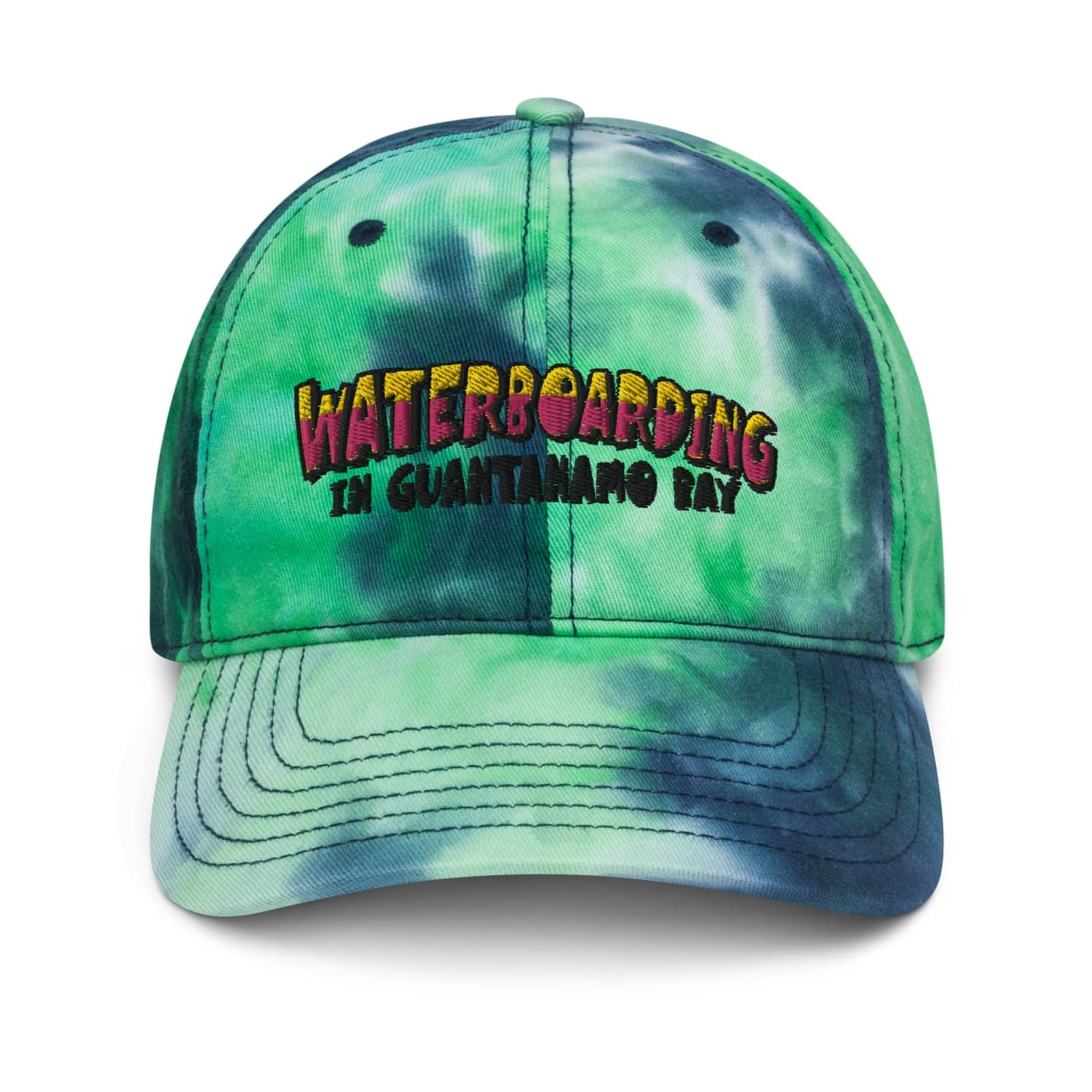 Waterboarding in Guantanamo Bay Tie dye hat - Anti-Torture