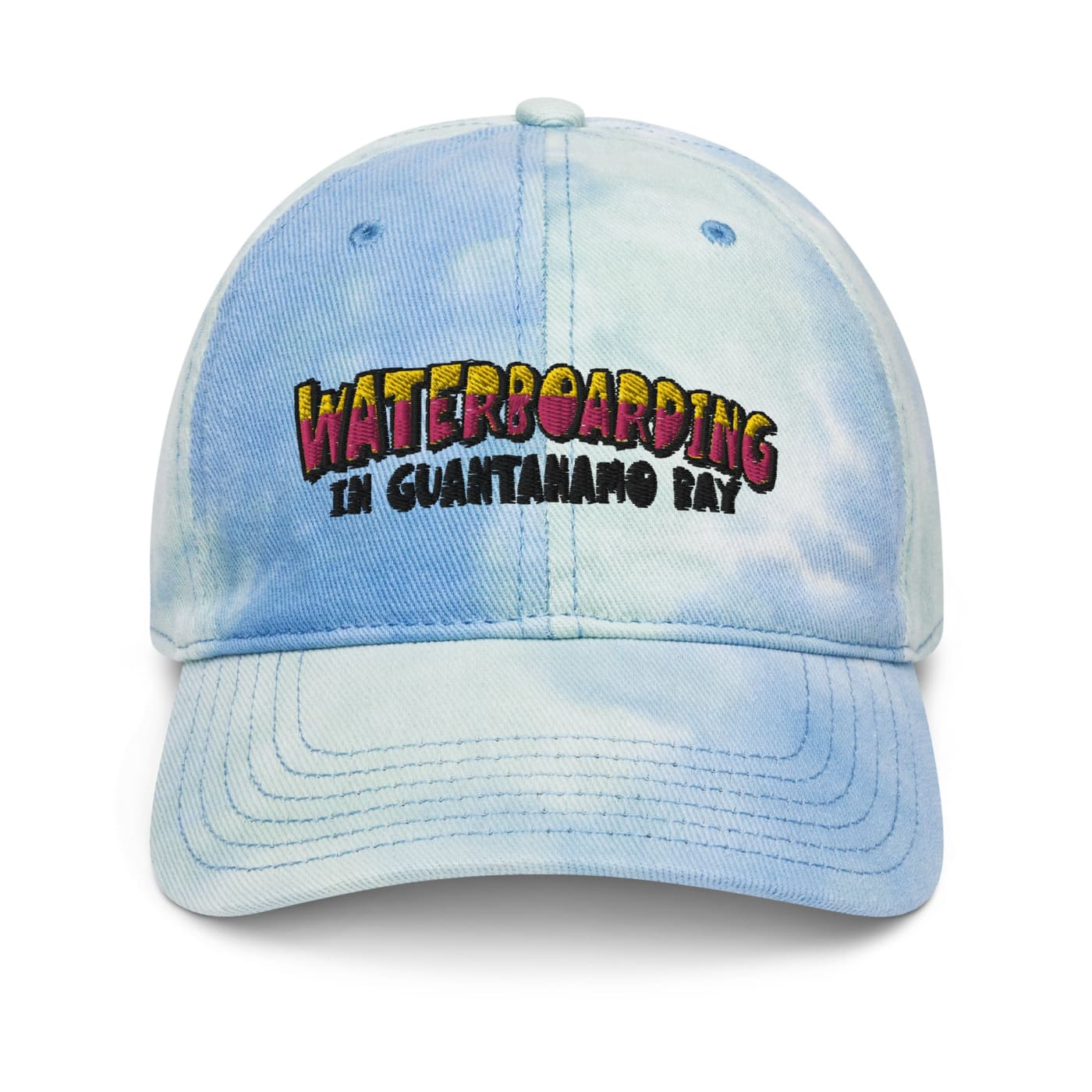 Waterboarding in Guantanamo Bay Tie dye hat - Anti-Torture