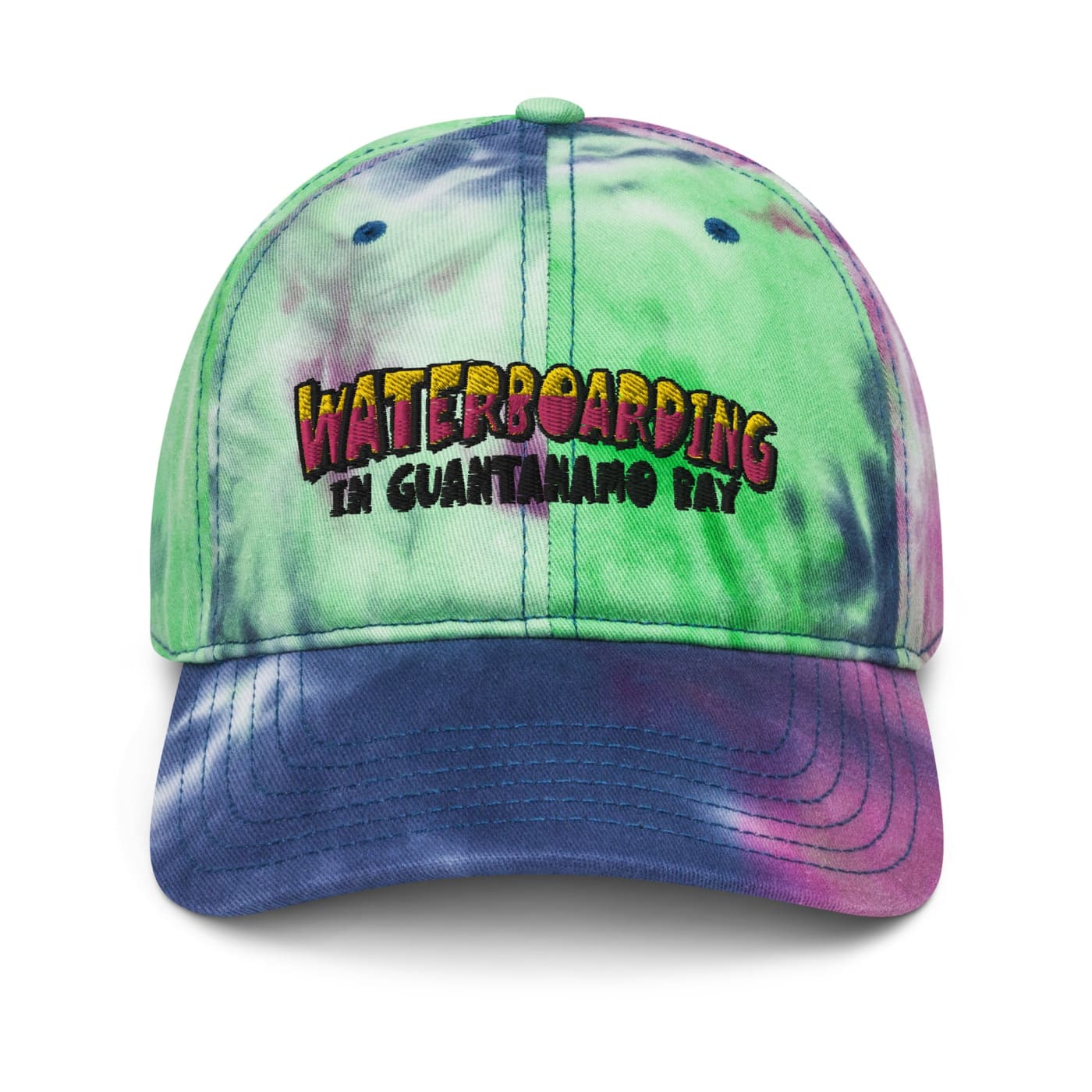 Waterboarding in Guantanamo Bay Tie dye hat - Anti-Torture