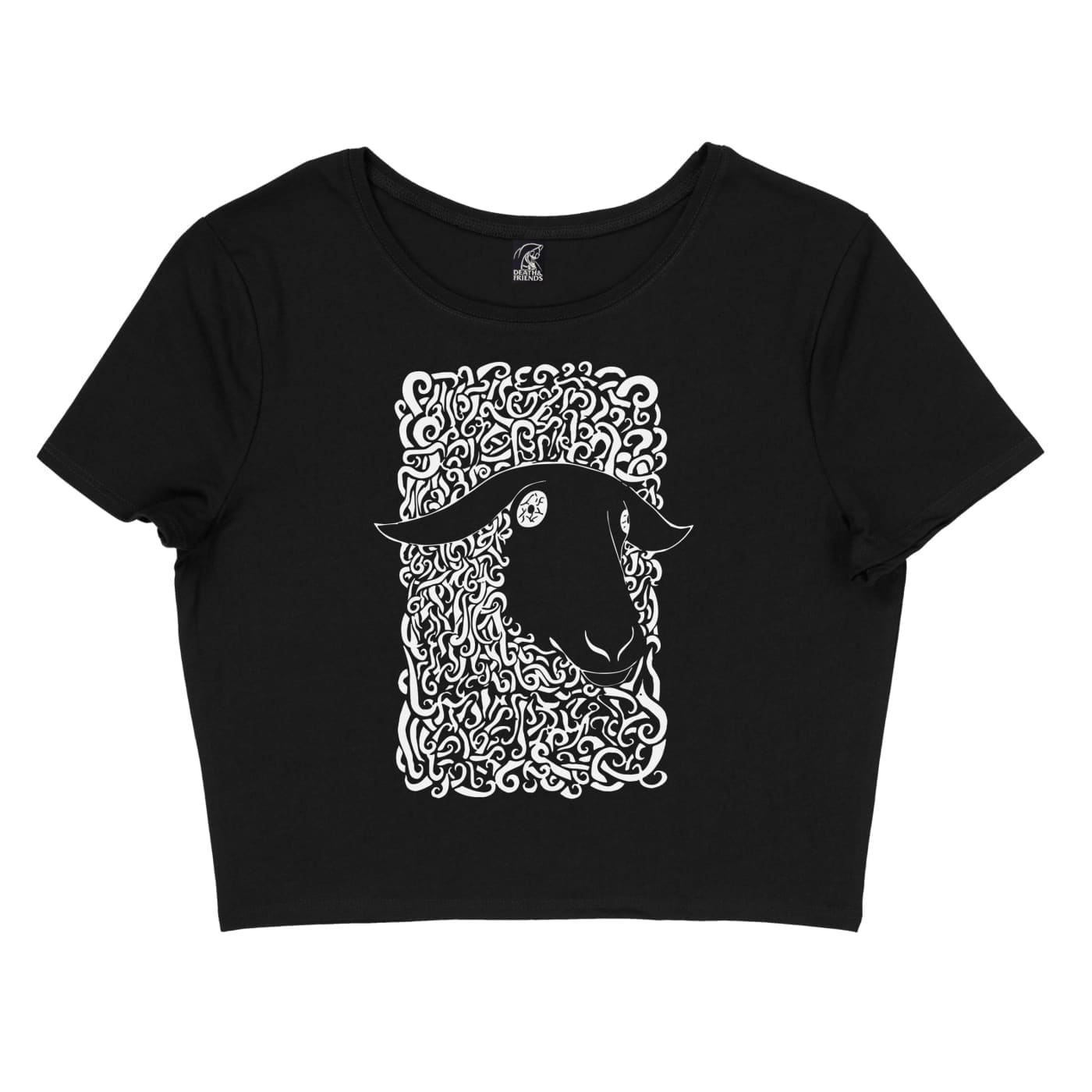 Women’s Black Sheep Crop Top - Death and Friends