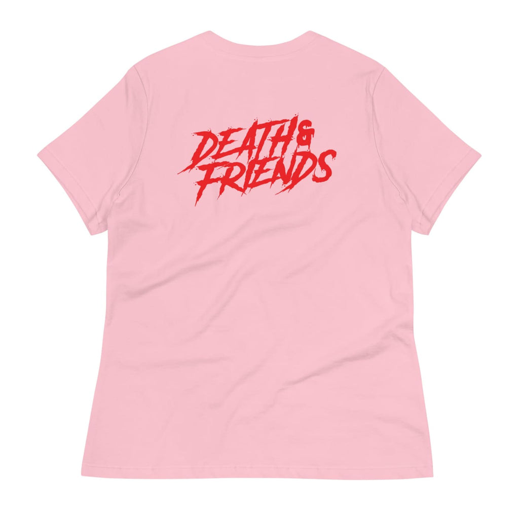 Women’s Cartoon Hail Satan T - Shirt - Death and Friends