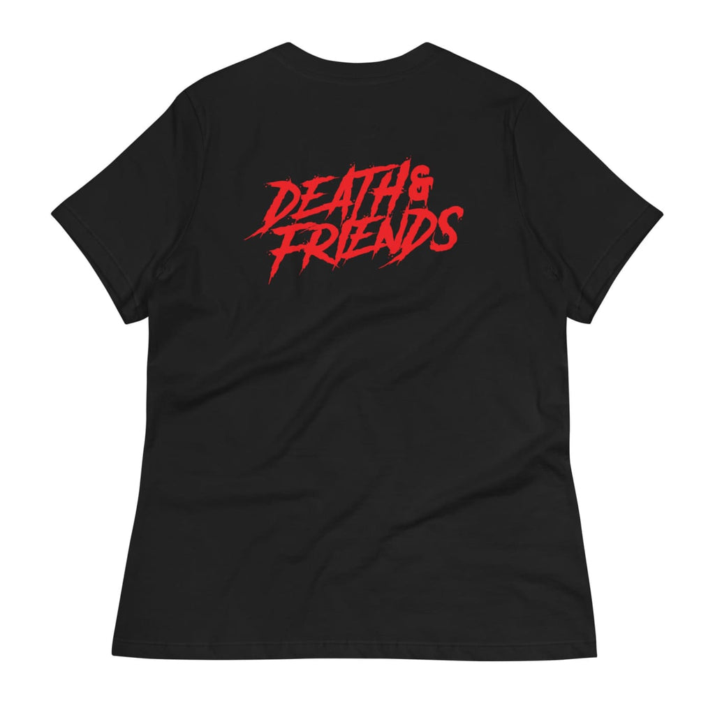 Women’s Cartoon Hail Satan T - Shirt - Death and Friends