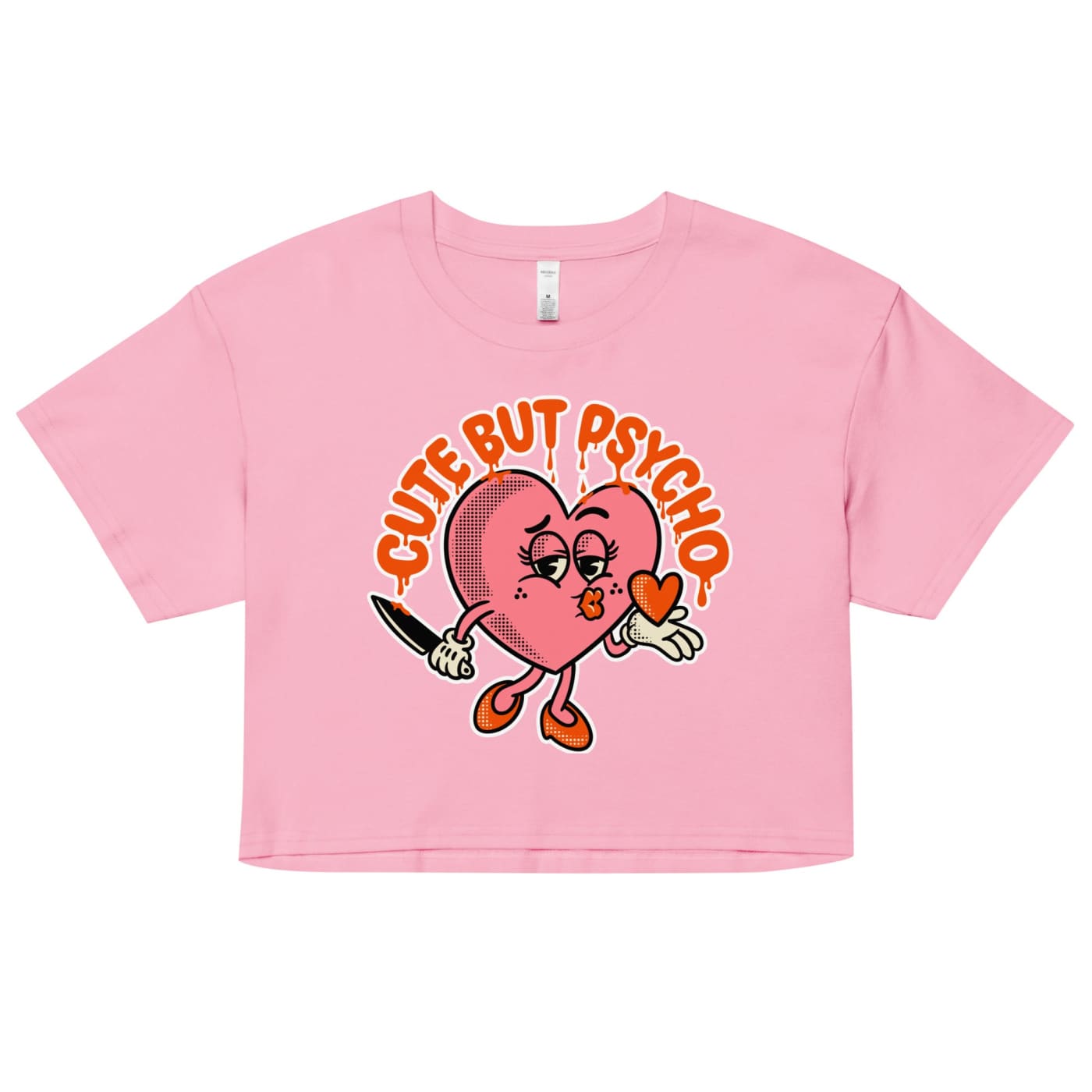 Women’s Cute But Psycho crop top - Death and Friends