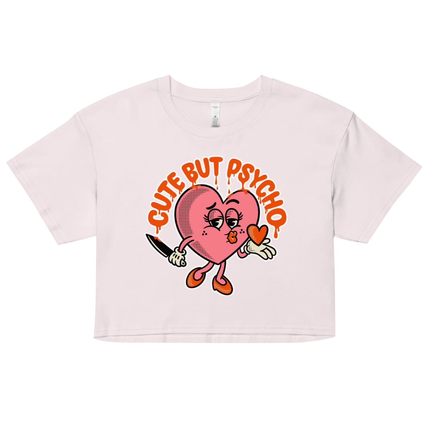 Women’s Cute But Psycho crop top - Death and Friends