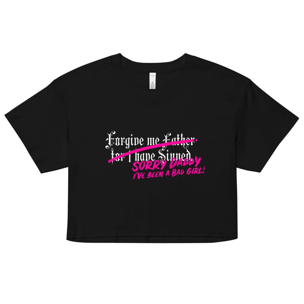 Women’s Forgive me Father... Crop Top - Death and Friend