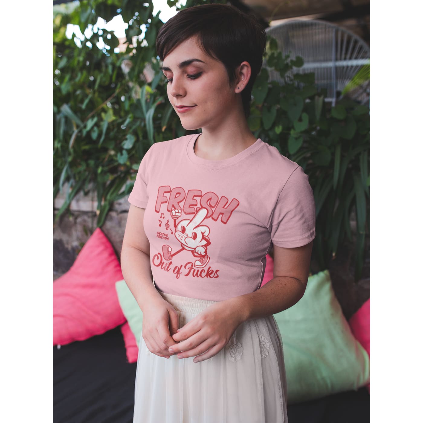 Women’s ’Fresh out of Fucks’ t - shirt - Death