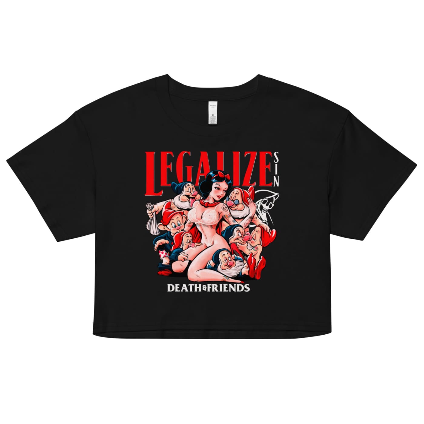 Women’s ’Legalize Sin’ Crop Top - Death and Friends