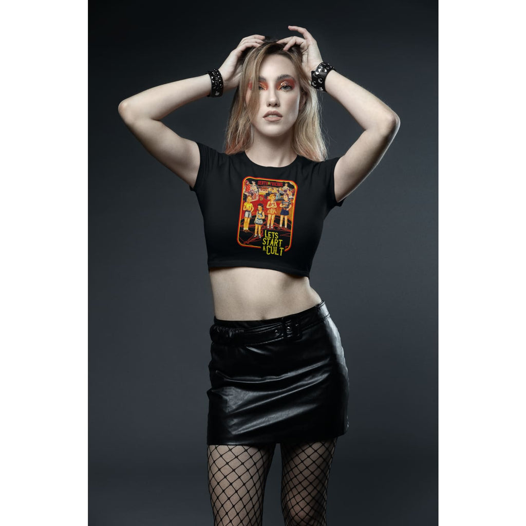 Women’s Lets Start a Cult Crop Top - Death and Friends