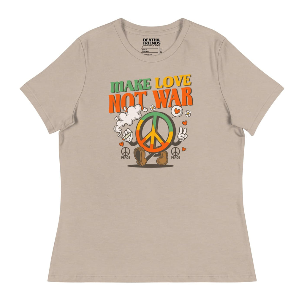 Women’s Make Love Not War T - shirt - Death and Friends