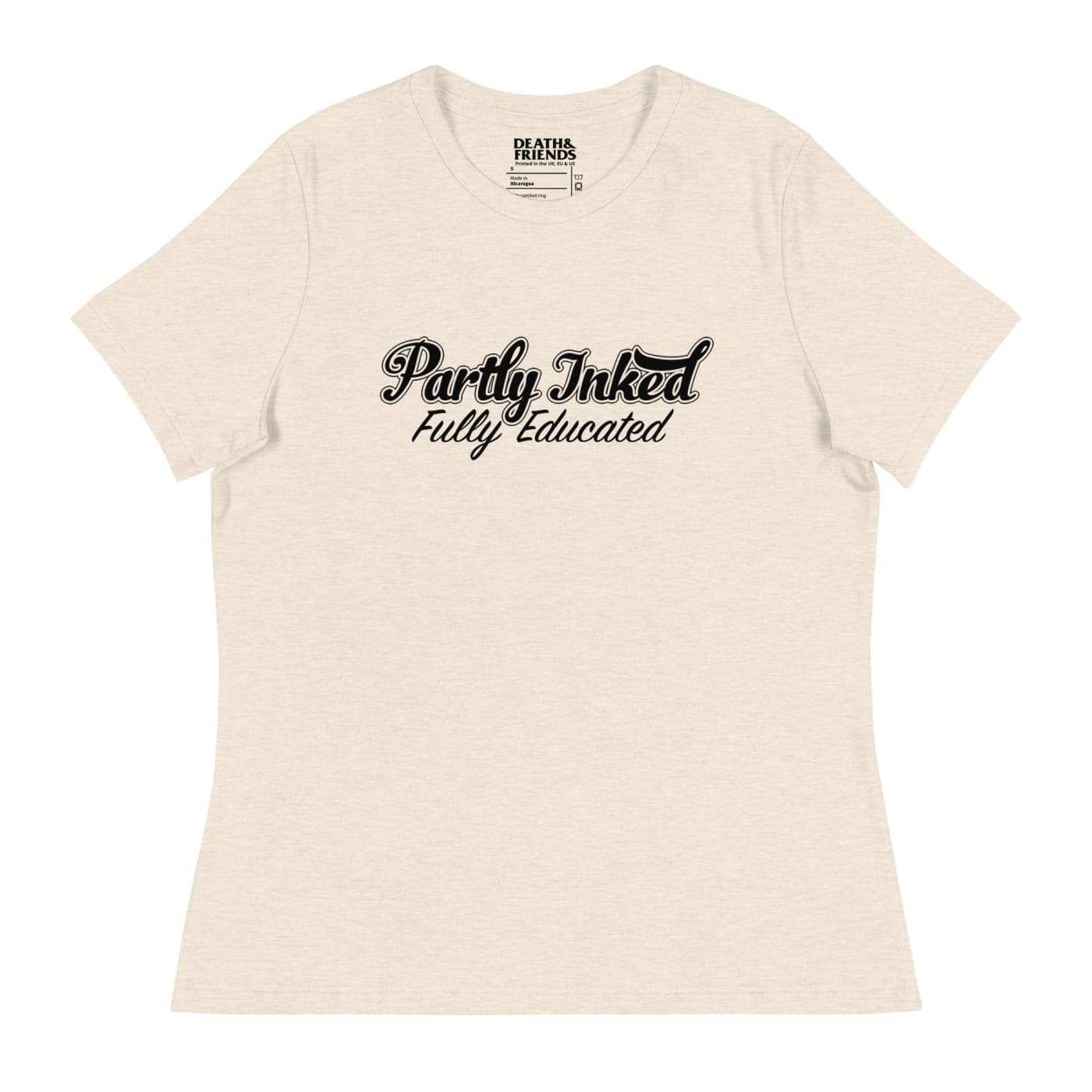 Women’s ’Partly Inked Fully Educated’ T - Shirt